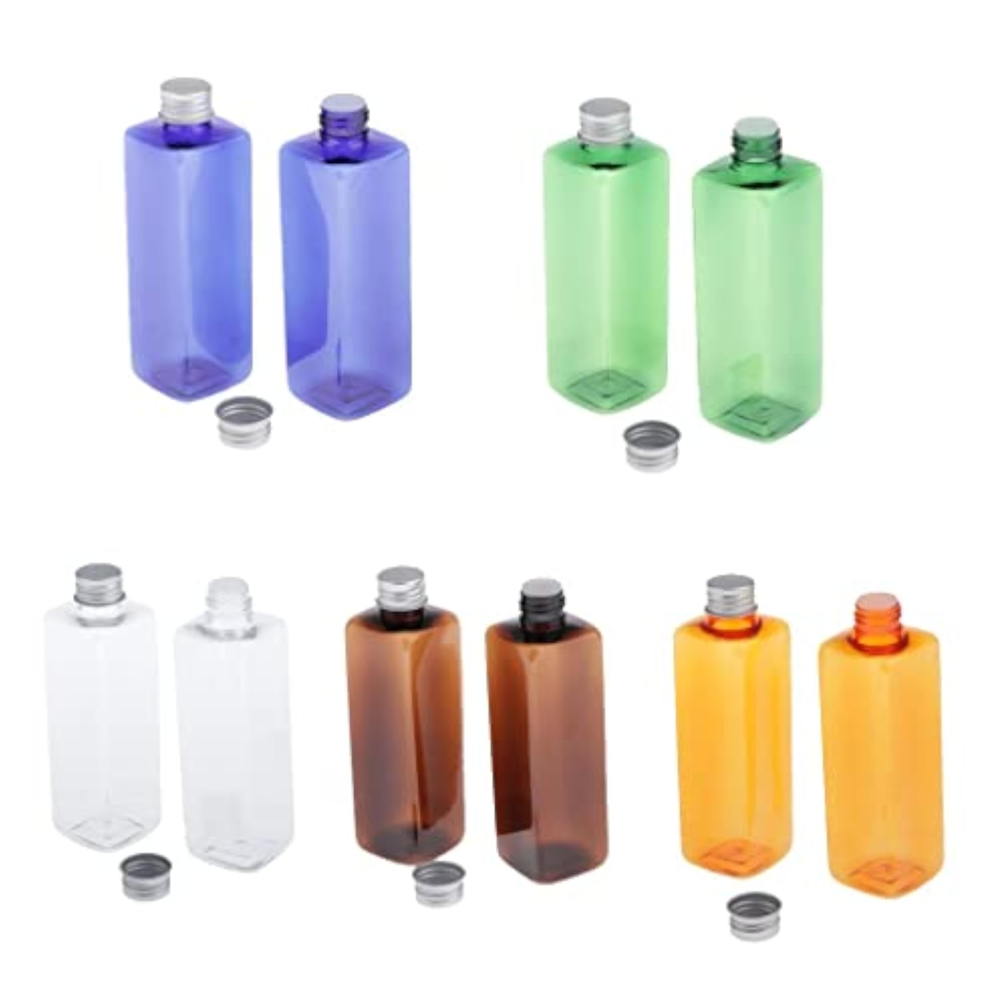 250ml Empty Poly Shampoo Bottle Liquid Soap Container